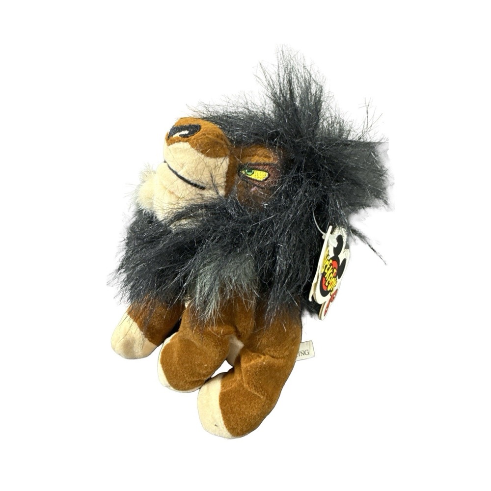 Vintage Mouseketoys Disney's The Lion King SCAR 6" Bean Plush